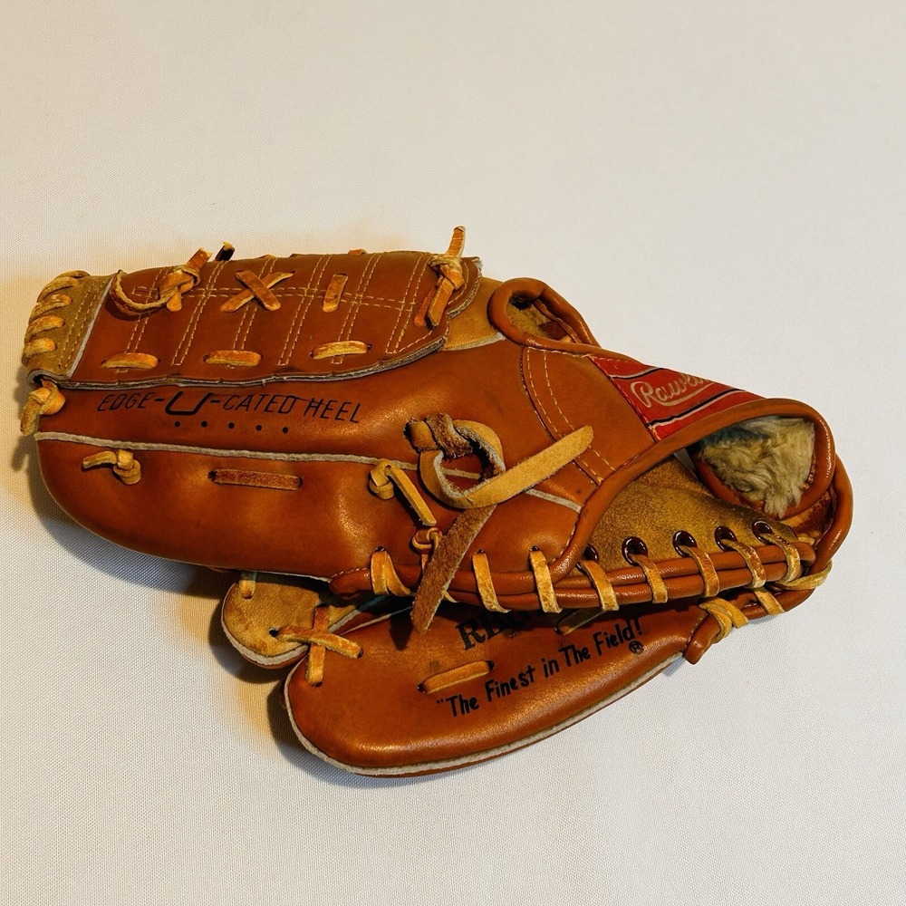 Rawlings Rickey Henderson Youth Baseball Glove LHT 11 Inch RBG135 Brown Vintage